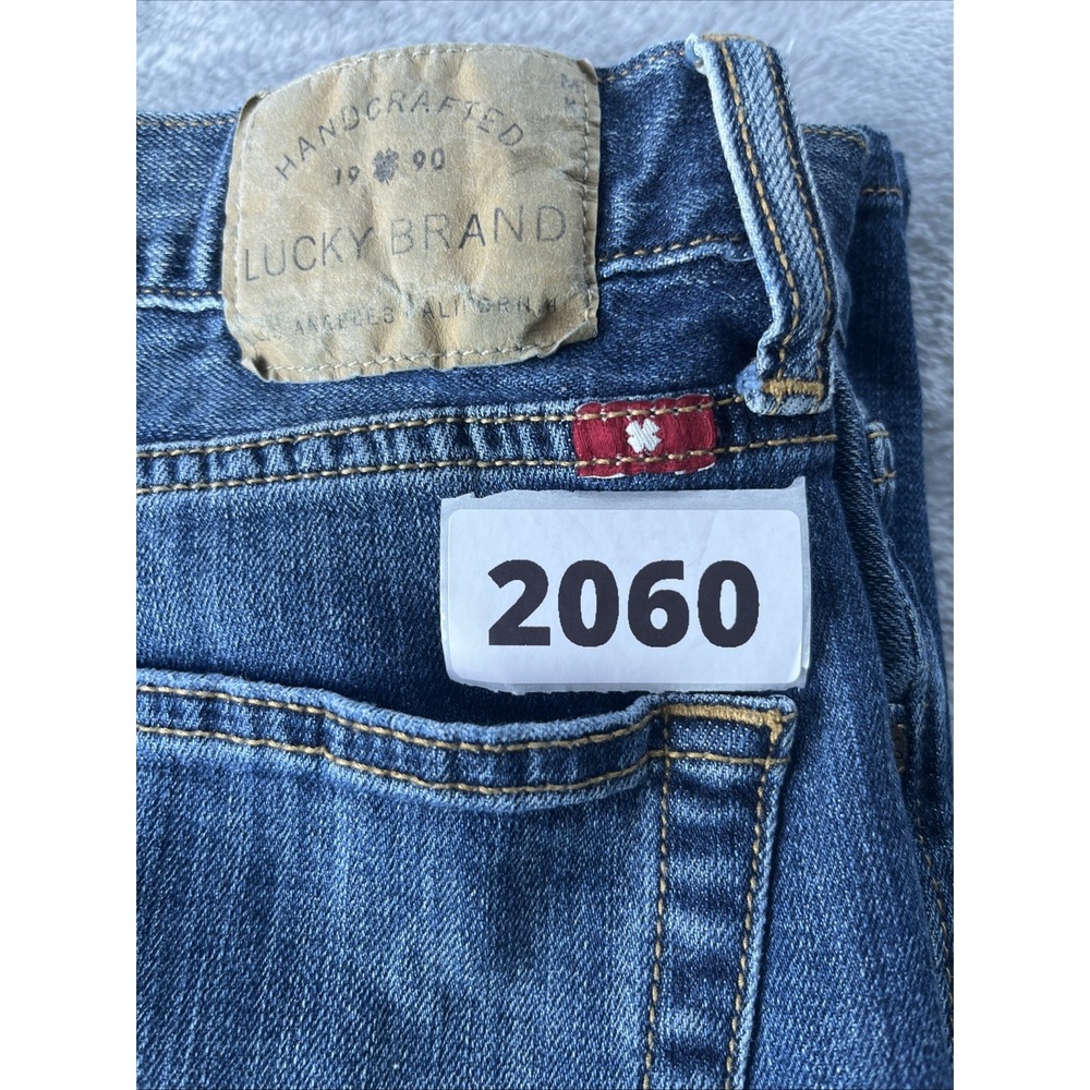 Lucky Brand 429 Classic Straight Jeans Men's 36x31 (Tag: 36x32) Blue Dark Wash - Picture 13 of 13